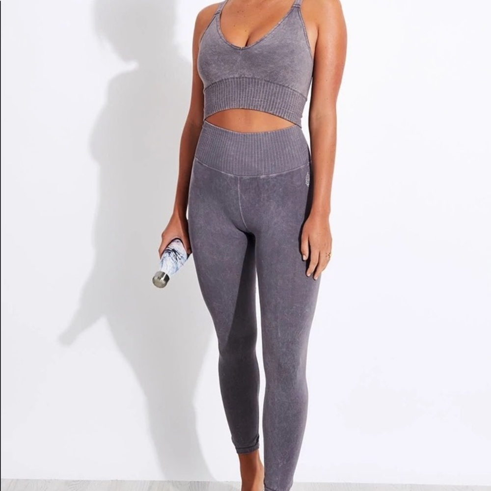 GREY FREE PEOPLE MOVEMENT WORKOUT SET